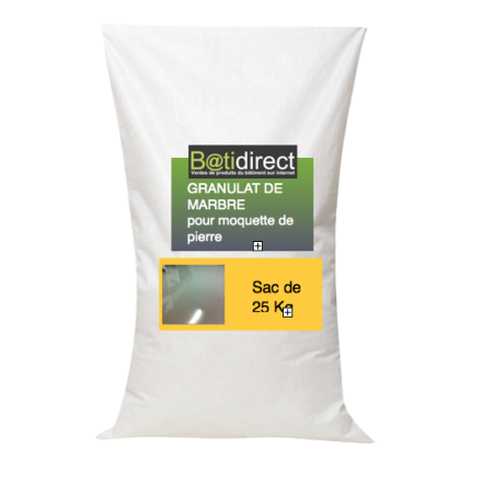 GRANULAT DE MARBRE pour moquette de pierre