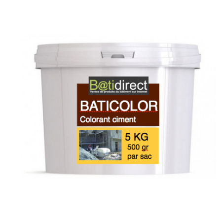BATICOLOR colorant en poudre pour béton seau de 5 KG