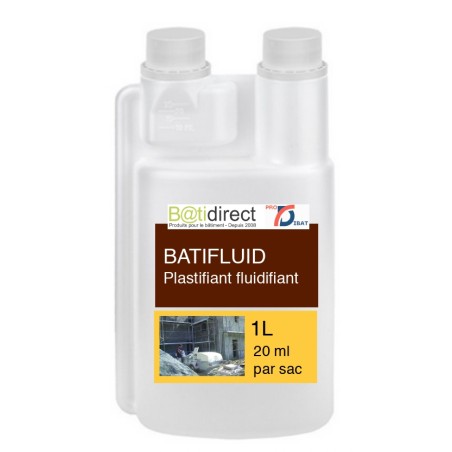 BATIFLUID DOSE Plastifiant, Fluidifiant pour mortiers