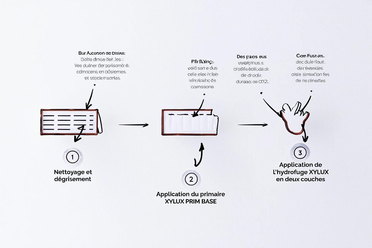 Étapes d'application des traitements de protection