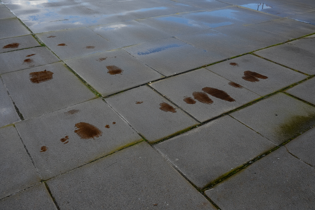 Balcon endommagé par l'humidité et les infiltrations