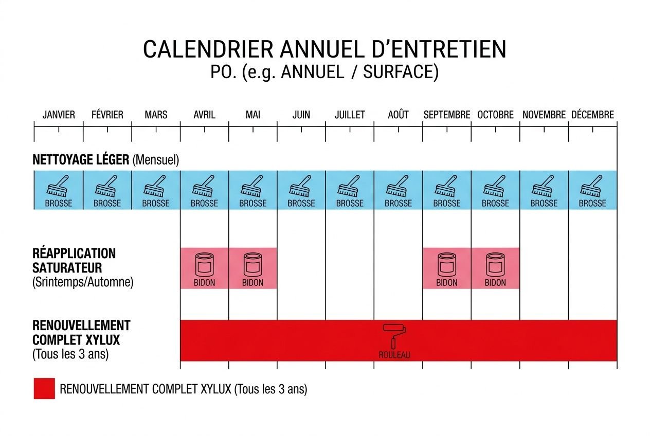 Calendrier entretien terrasse annuel