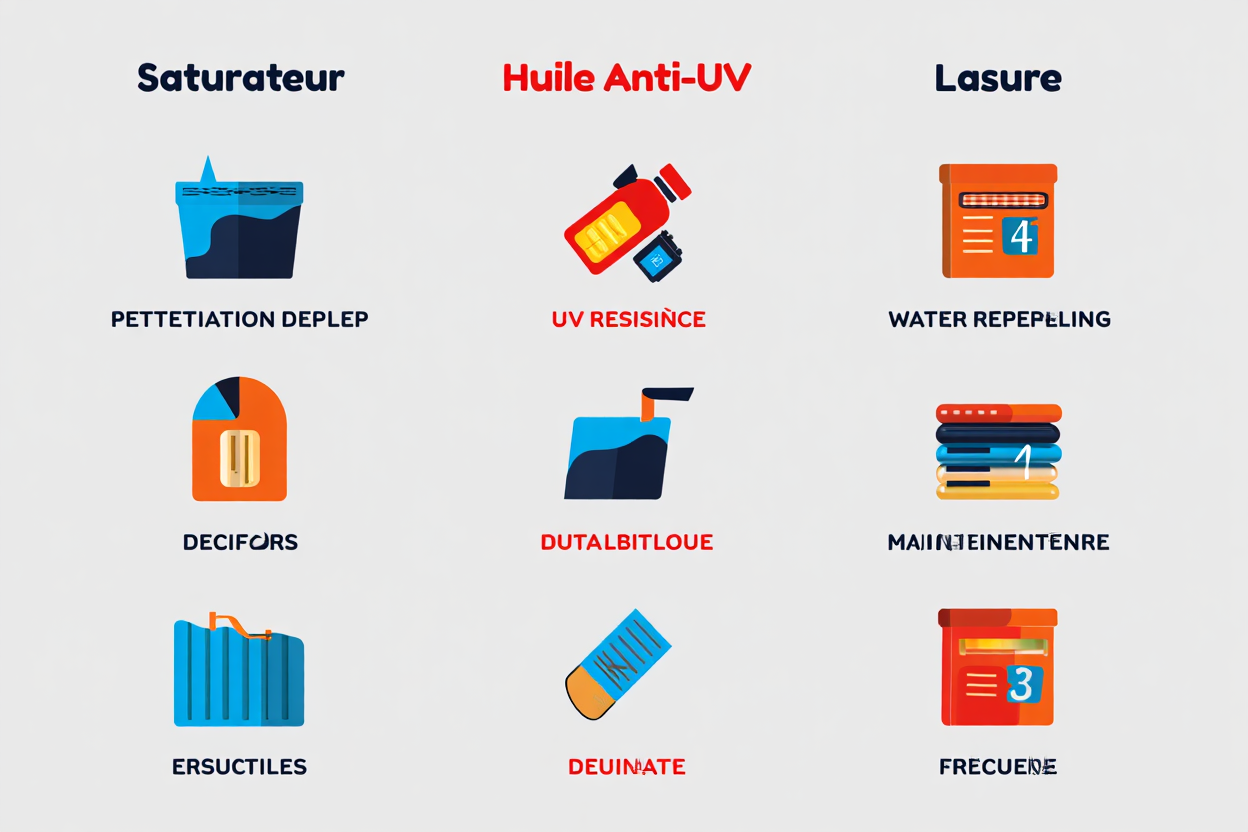 Comparaison saturateur huile lasure
