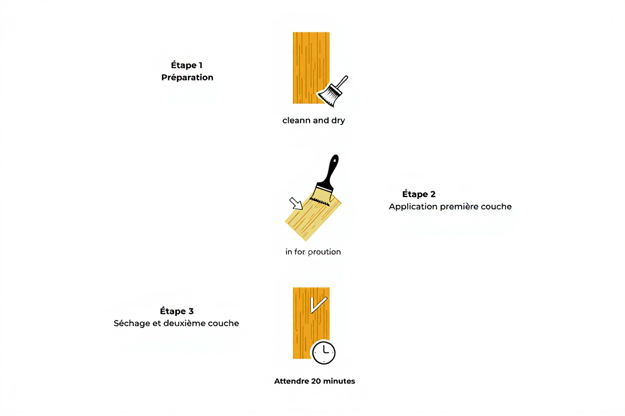 Processus d'application du traitement hydrofuge