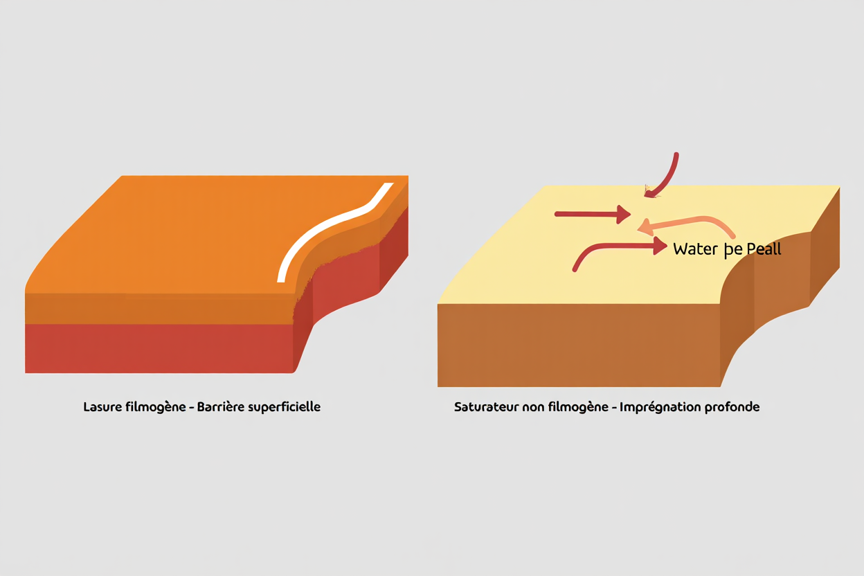 Différence entre lasure et saturateur pour bois extérieur