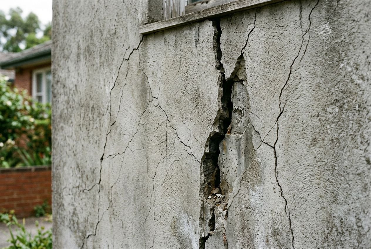 Fissure façade maison : causes, danger et réparation